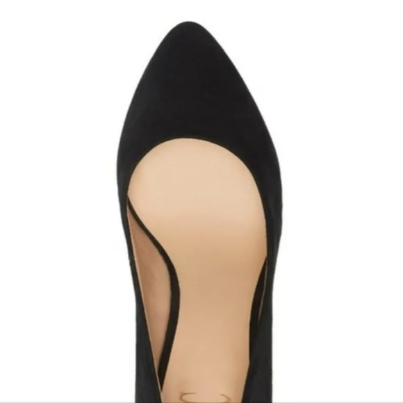 INC International Concepts Zitah Mid Heel Pumps Black Suede 10 - Picture 3 of 8